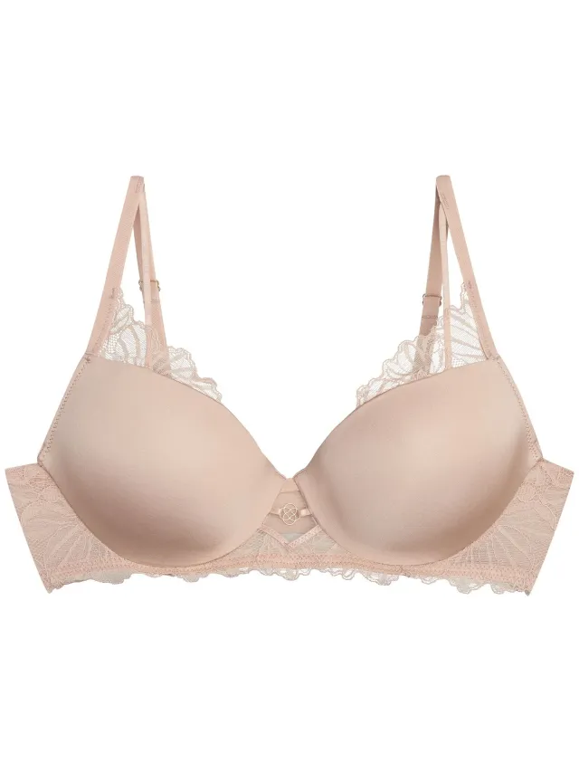 ESOTIQ Briana - Push-upbeha - Goudbruin - Uitneembare vulling - Kanten details