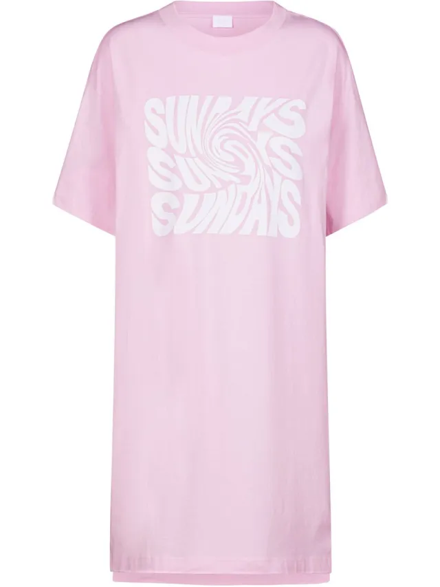 Mey Damen Nachthemd Korte Mouw Serie Solid Love Soft Pink