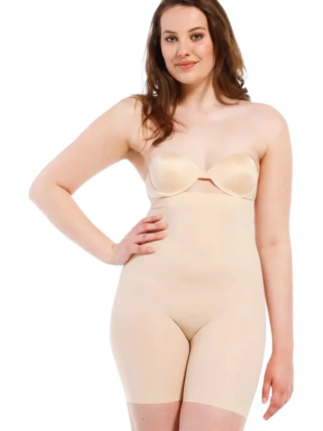 MAGIC Bodyfashion Maxi Sexy Hi Bermuda - Latte Beige