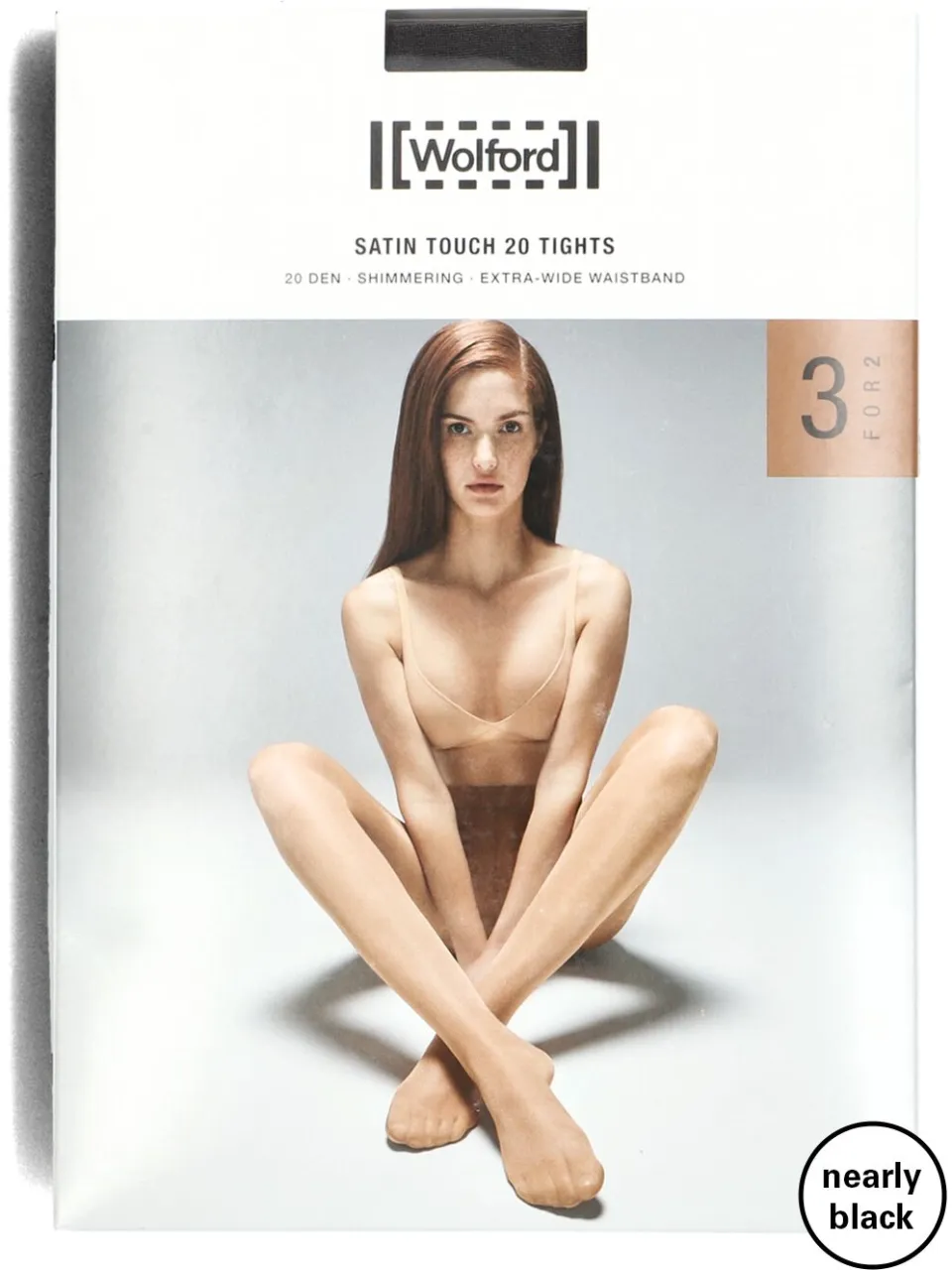 Wolford Satin Touch 20 Tights panty zwart