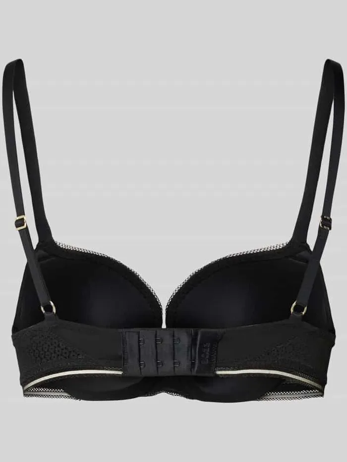 Boss Push-up-bh met kant, model 'PURE' zwart, foto 2