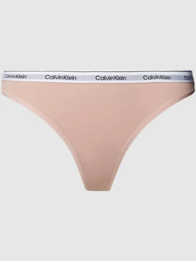 Calvin Klein String in effen design oudroze, foto 2