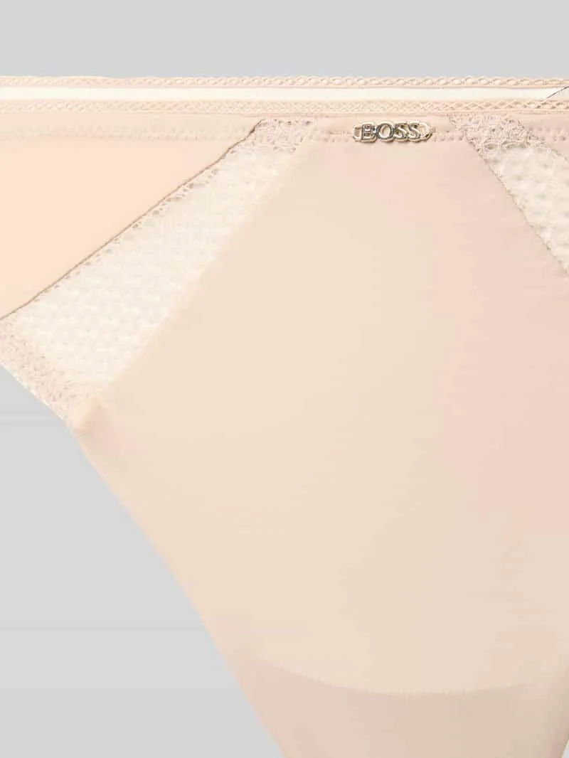 Boss String met kantinzet beige, foto 3