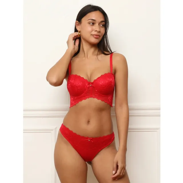 La Modeuse gewatteerde bh rood