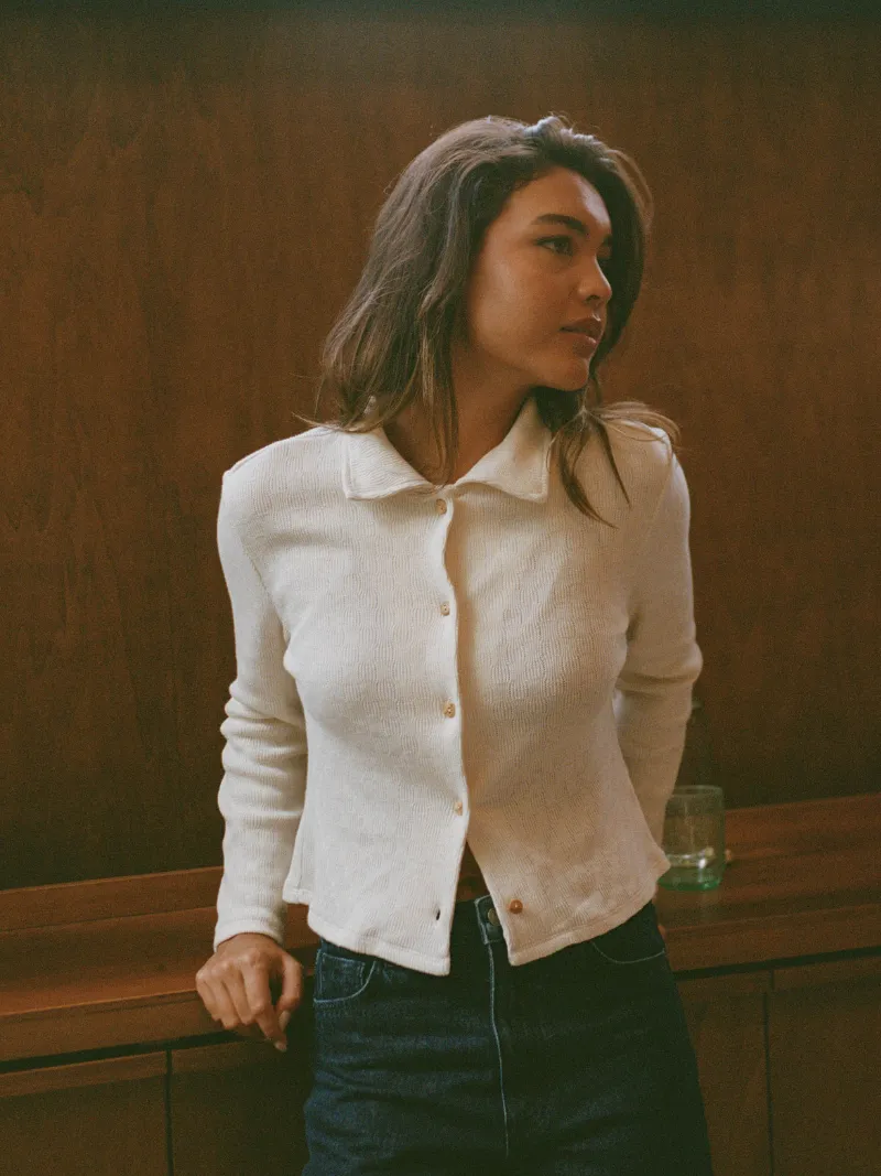 Nénés dames vegan Blouse Eri Ecru, foto 2