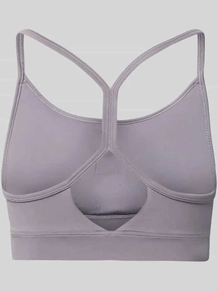 New Balance Yoga bh met cut-out op de rug aan de achterkant middengrijs, foto 2