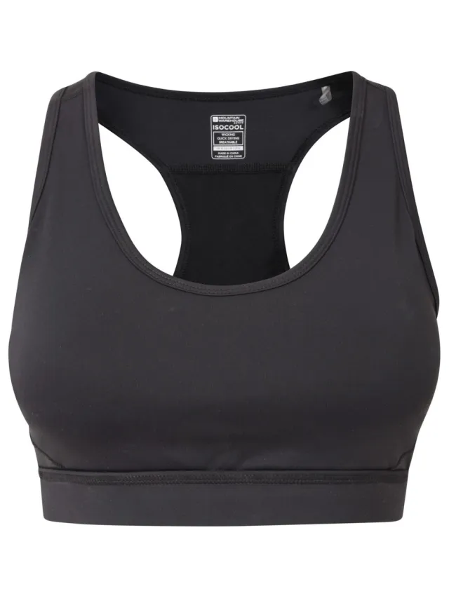 Mountain Warehouse Dames/Dames Motion Mesh Sportbeha (Jet Zwart)
