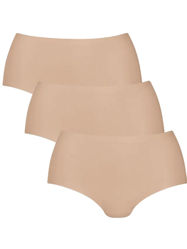 Anita Essentials High Waist Briefs 3P Broekje Nude