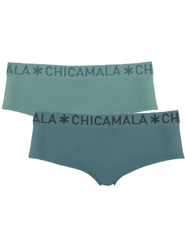 slips 2-pack mintgroen en donkergroen
