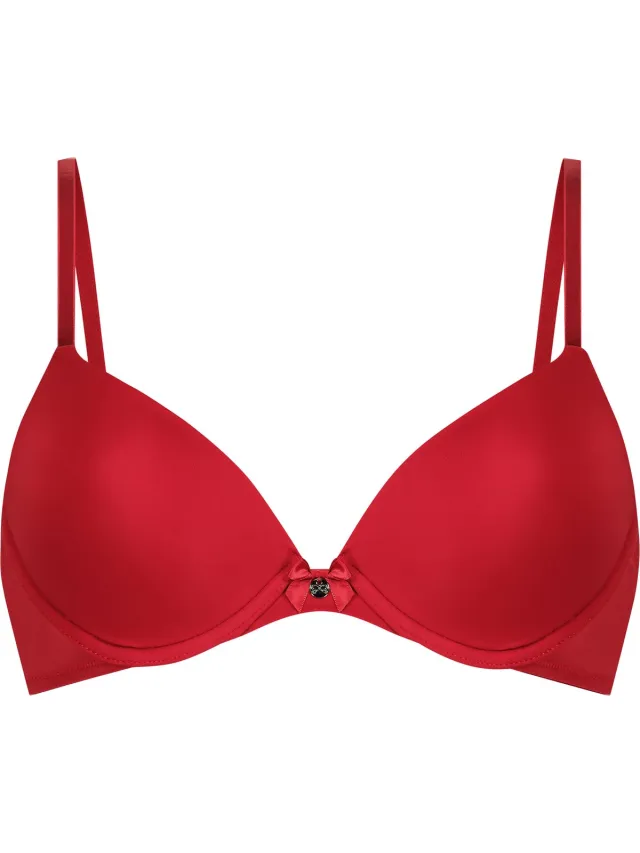 Hunkemöller Dames Lingerie Voorgevormde beugel bh Plunge - Rood