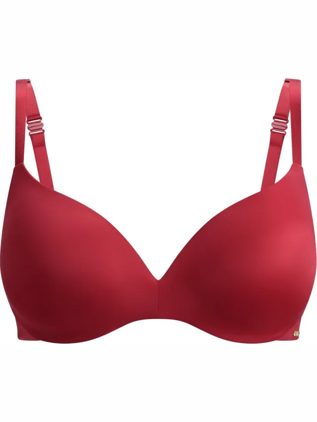 Sapph Comfort Light Push Up Bra Red