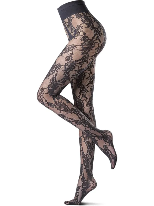 Oroblu Eden Rose 20 Panty - 20 denier - Zwart