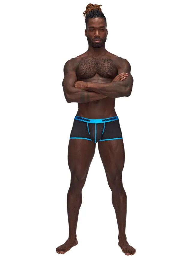 Male Power Uplift Mini Short - L - Zwart