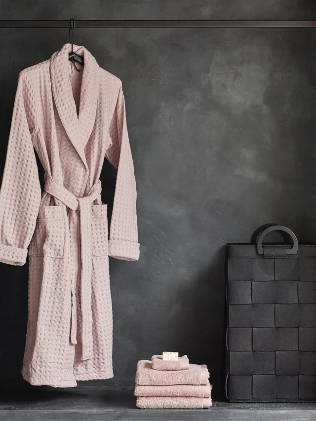 Aquanova Viggo Badjas Dusty Pink | XL | Roze | Katoen
