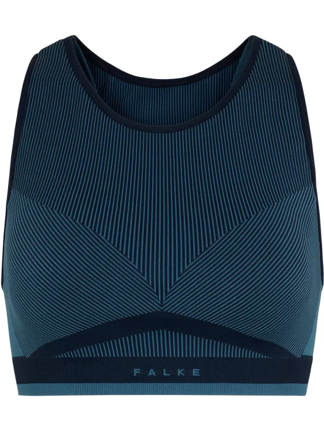 Falke Training Seaml.Shape gemiddeld activiteitsniveau functioneel materiaal sportbeha dames blauw