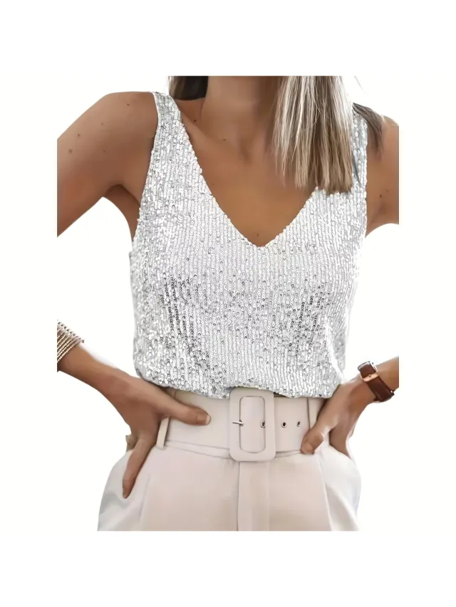 Currero Topje Dames - Top Kleding - Shirt - Blouse - Kort - Volwassen - Wit