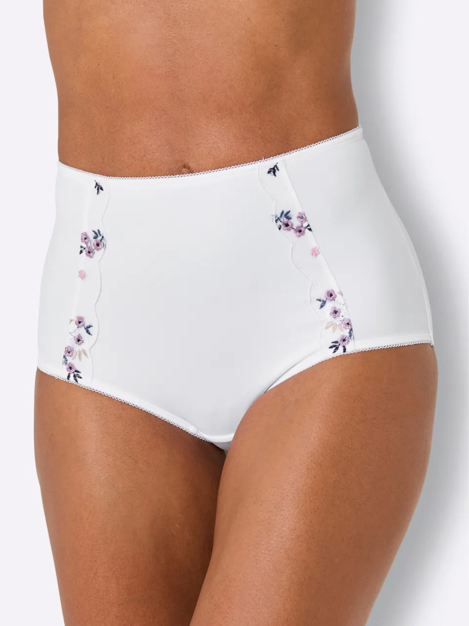 tailleslip wit wit/mauve + wit