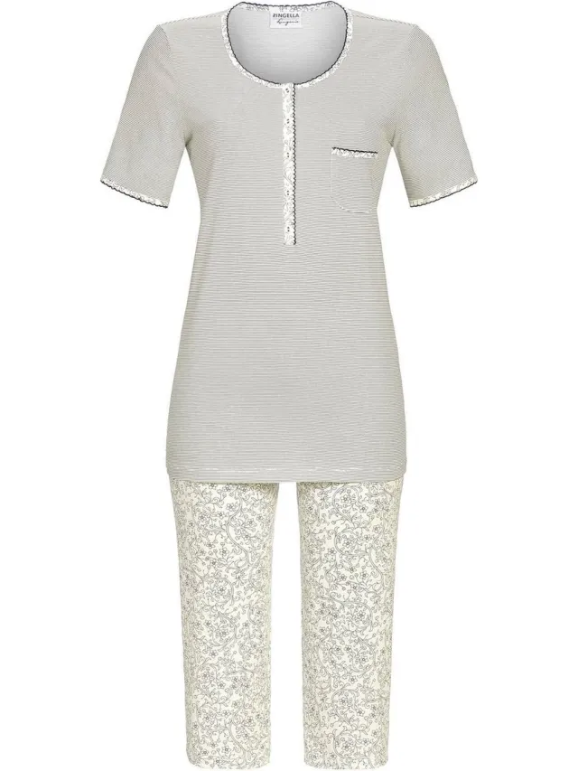 Ringella Blue Stripe – Pyjama – 4261208 – Night Blue - 40 Blauw