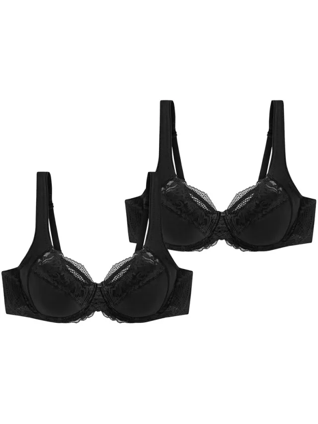 Triumph Bügel-BH Modern Lace+Cotton zwart