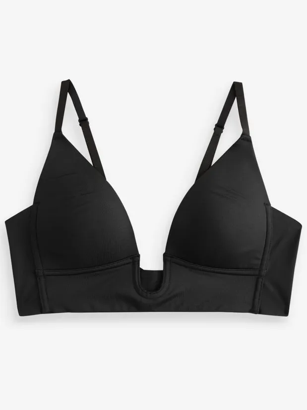 Next Dames - A-E Multiway-bh met diep decolleté - Zwart Black