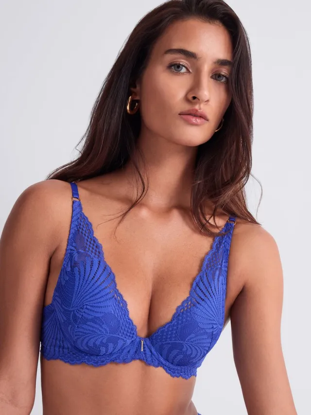 Aubade Rhythm Of Desire Plunge Push-Up BH Cyclades Blauw