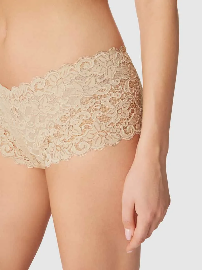 Hanro Onderbroek van kant, model 'Moments' beige, foto 4