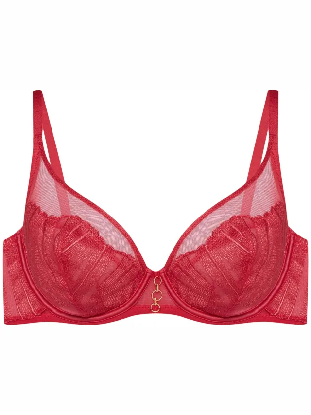 ESOTIQ Bossa - Beha - Intens roze - Zachte cups - Haaksluiting Roze;Goud