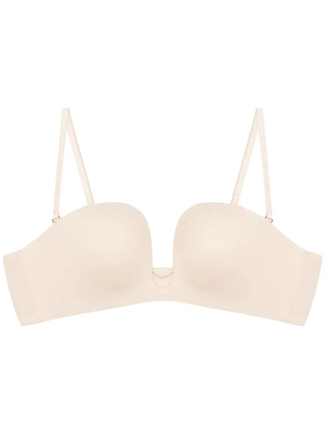 ESOTIQ Novelty - Push-upbeha - Crèmekleurig - 80B - Afneembare bandjes