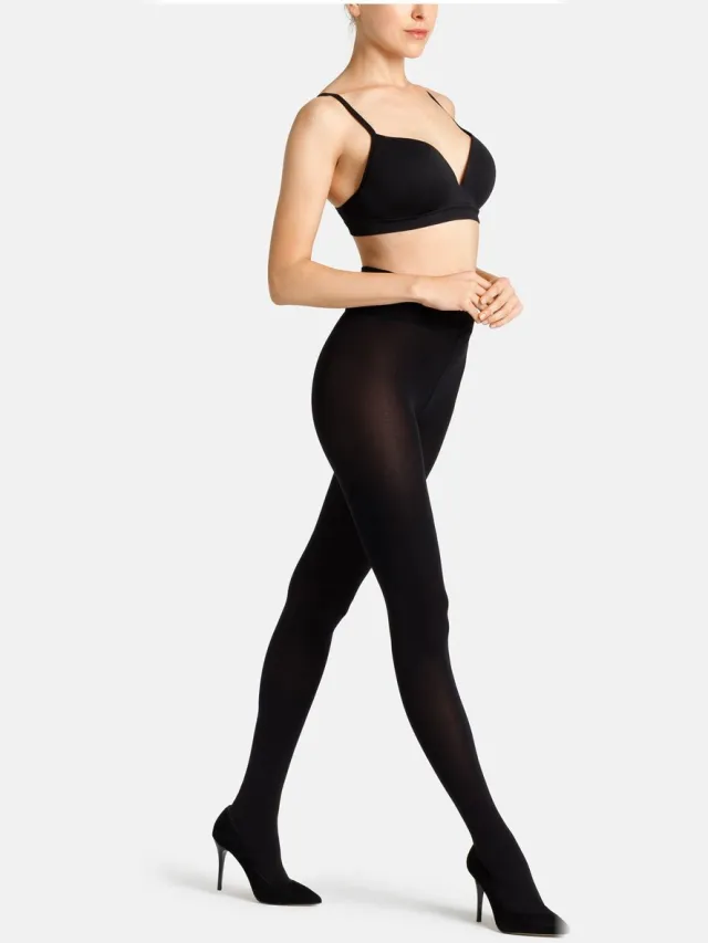 Camano , Basispanty Panty Fijne panty Panty's, Sport Vrije tijd Dagelijks gebruik Zakelijk, 80 DEN niet-transparant ondoorzichtig ondoorzichtig, Compressie Compressiepanty Ondersteuning, Comfortabele tailleband extra zachte tailleband. black