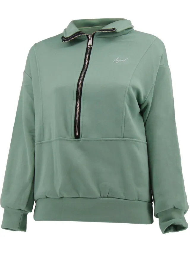 Legend ChiComfort luxe Dames half zip sweater Mint Groen