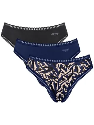 Sloggi GO Crush high leg briefs zwart en marineblauw Lila,Zwart,Roze,Versch.kleure/Patroon,Blauw,Groen,Bruin,Beige,Wit,Geel,Rood