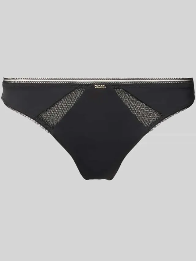 Boss String met kantinzet zwart, foto 2