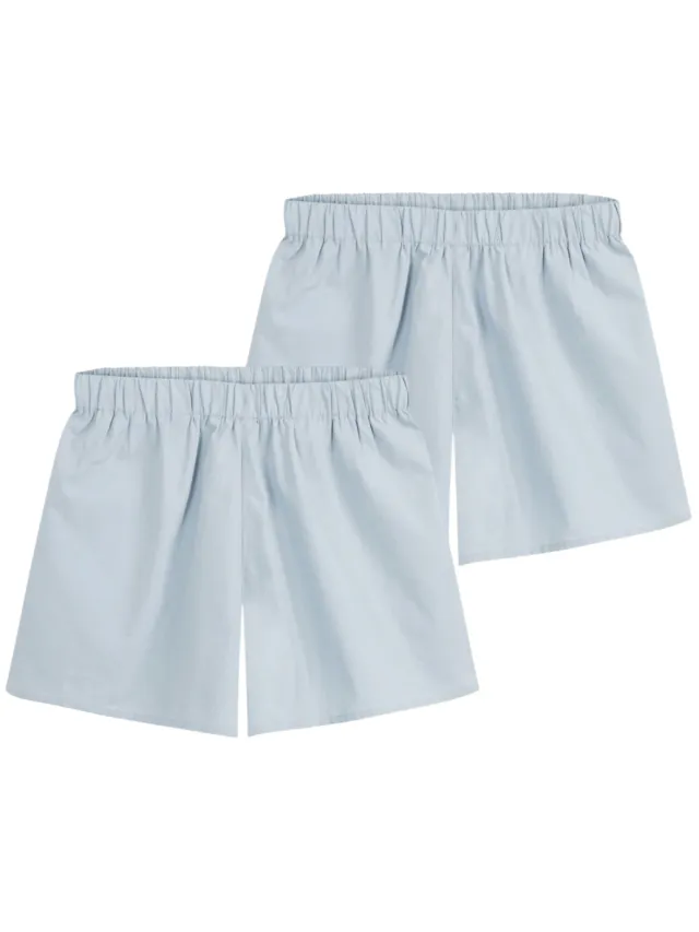 MELA dames vegan Pyjamashort Vanika 2 Pack Wolkenblauw