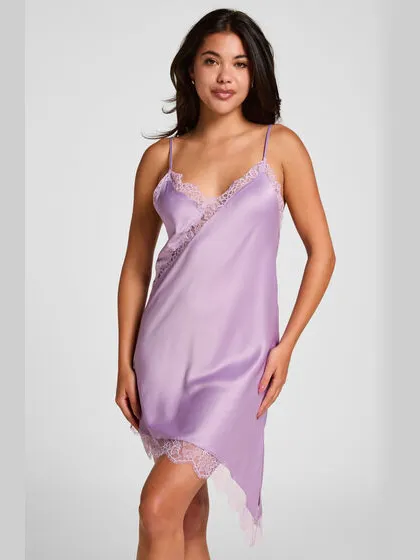 Hunkemöller Slipdress Asymmetric Paars