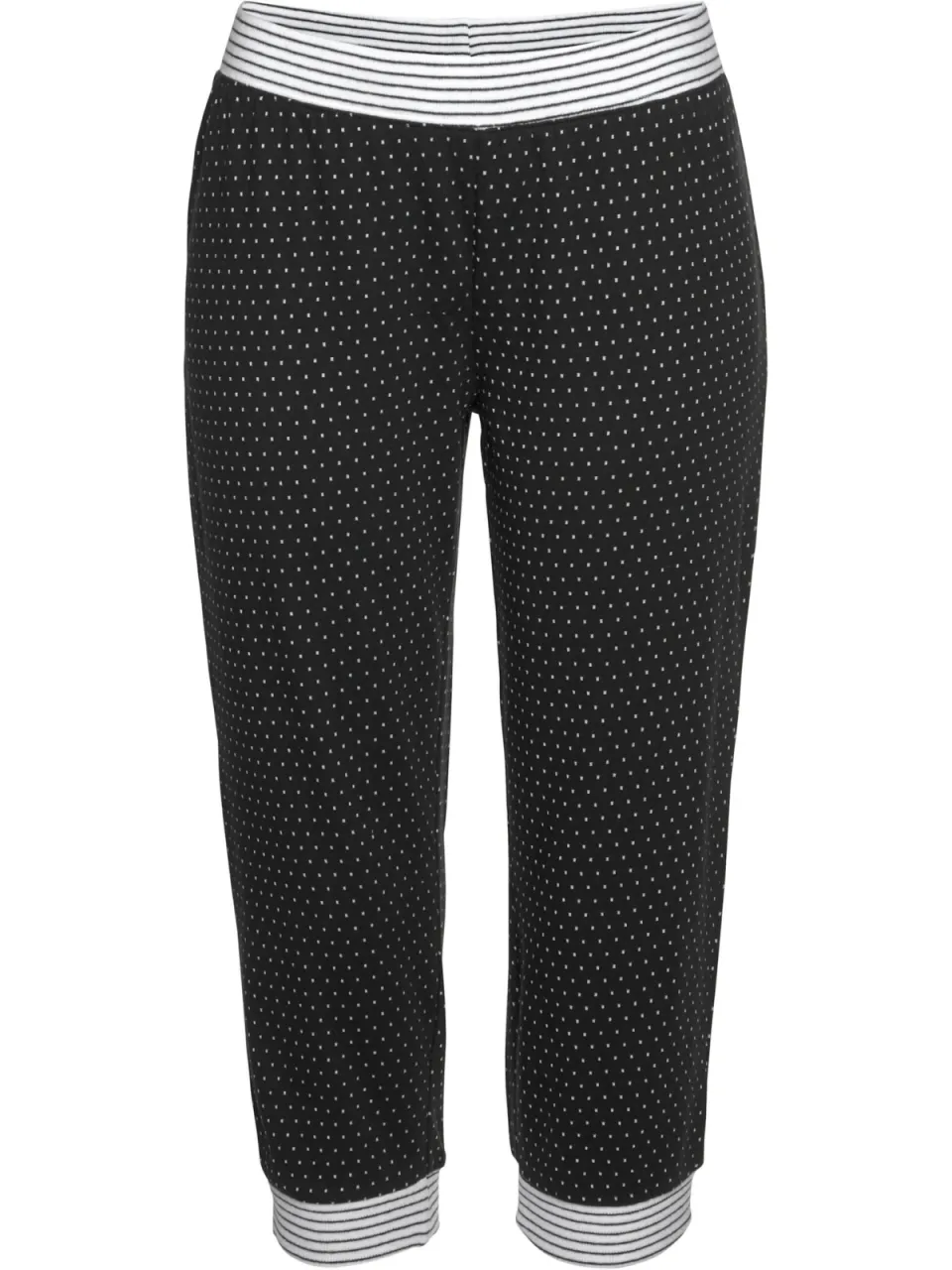 Capri-pyjama zwart gestippeld, foto 2