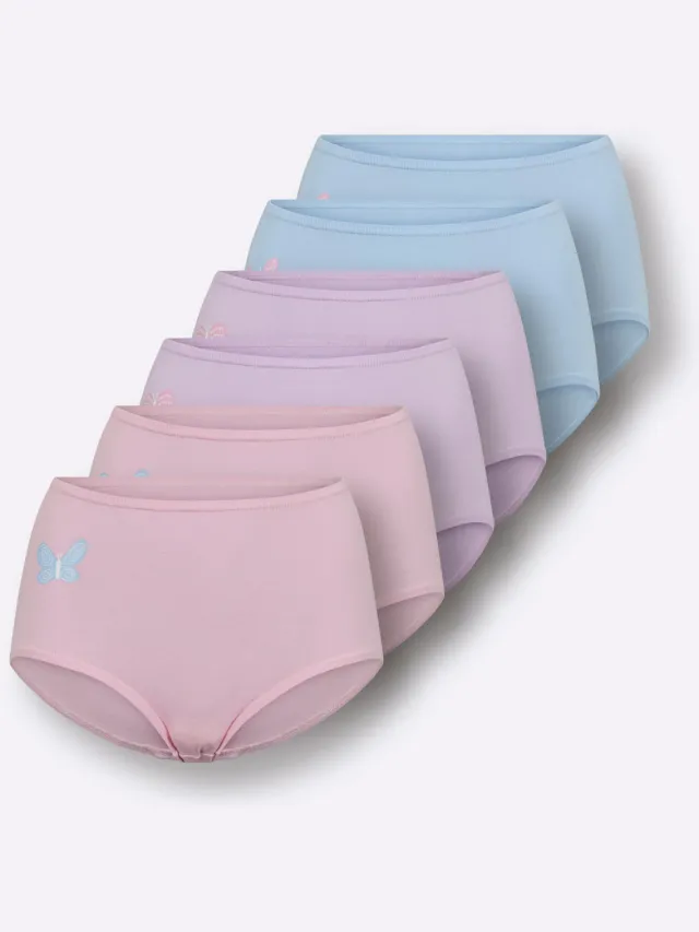 tailleslip set van 6 roze, lila en ijsblauw, foto 2