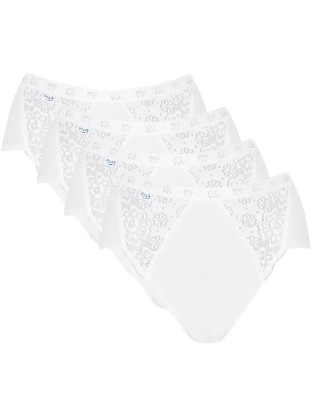 Sloggi CHIC Midi slips 4-pack wit