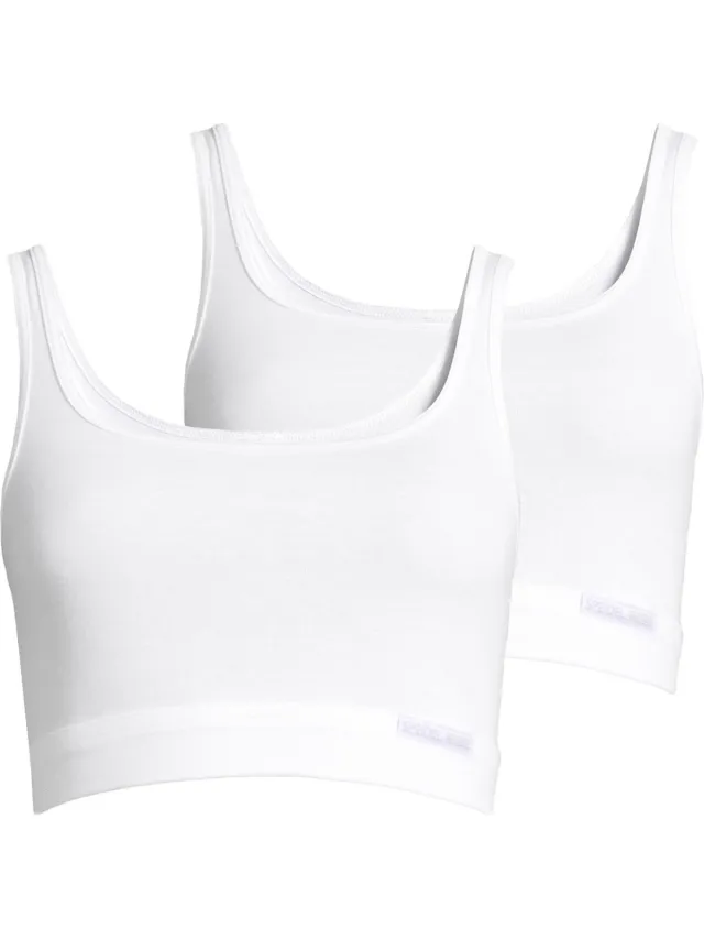 Speidel bustier 2 pack Bio Cotton wit
