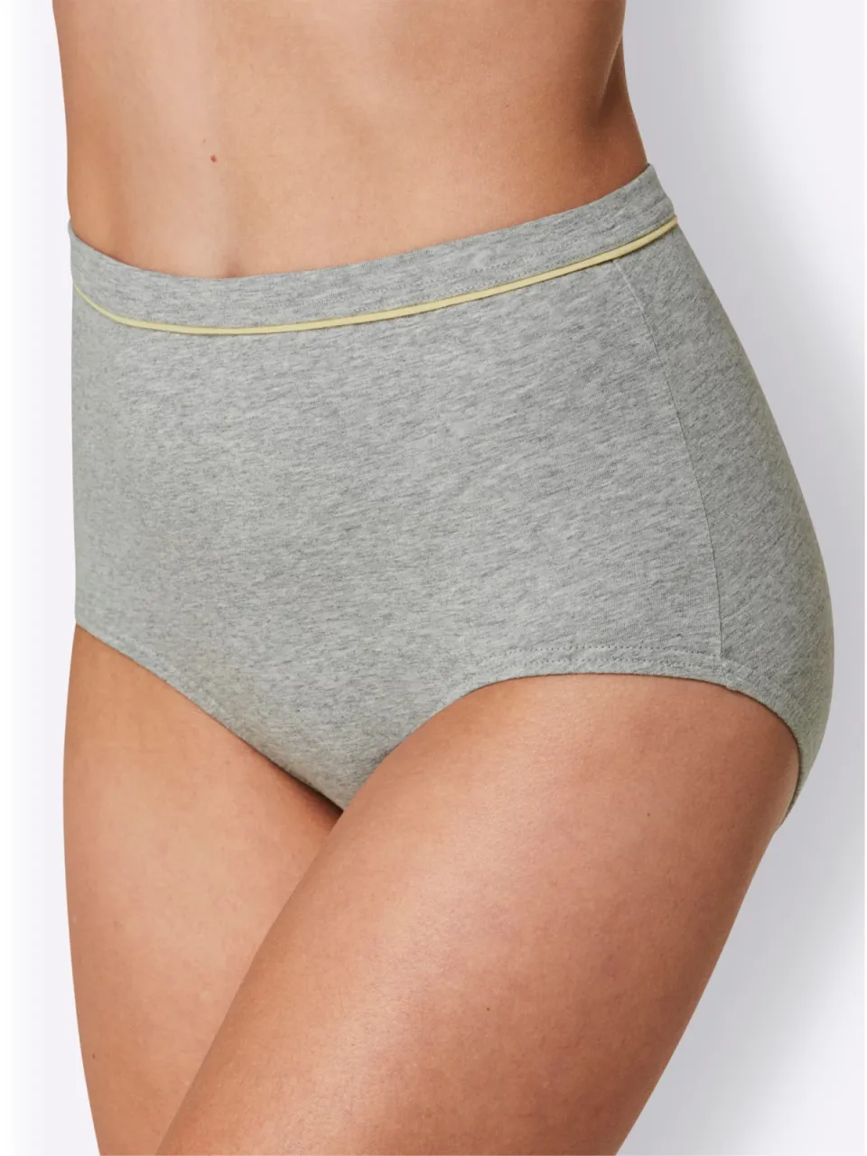 tailleslip zwart 5x zwart/grijs gemêleerd + 5x grijs gemêleerd/citroen
