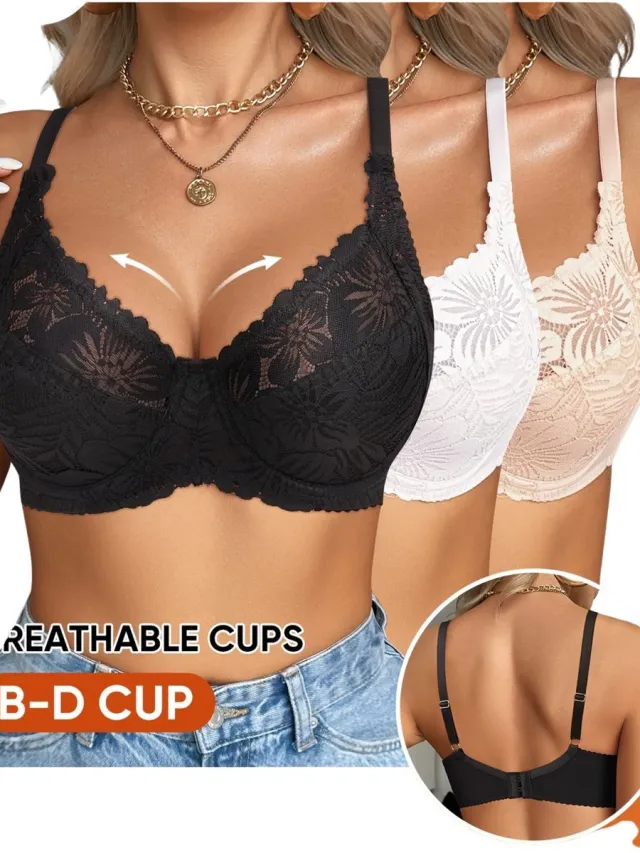 Currero BH Zonder Beugel - Strapless - Zonder Bandjes - Met Voorsluiting - Push-up Bh's - Comfort Beha - Comfortabel - Grote Sluiting - Veelkleurig 1 - Cupmaat