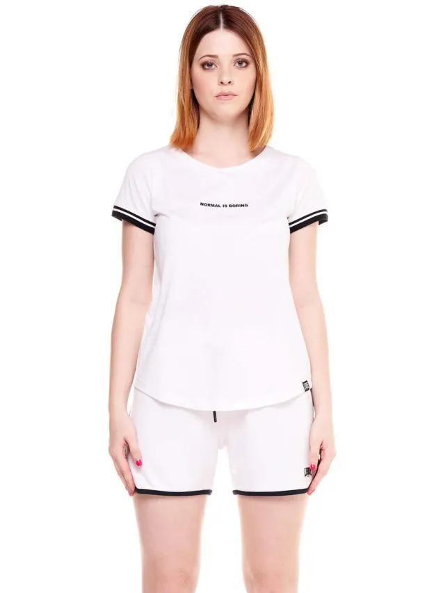 Leone 1947 short sleeves black boring pyjamaset wit
