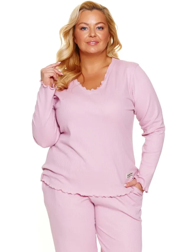 Doctor Nap Dames Pyjama Plus Size Papaya PB.7326 40 / Roze