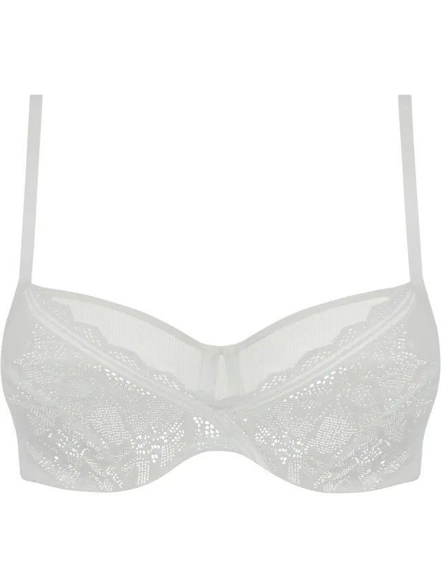 Chantelle Easyfeel Floral Touch Beugel Bh Erg Bedekkend Dames Beha - milk