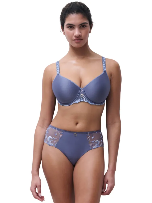 Chantelle Majestic voorgevormde T-shirt-bh met beugel blauw