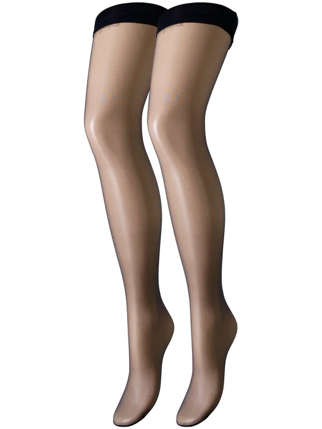 Trasparenze Panty’s/Kousen Trasparenze Autoreggente 8 Denari Capri Zwart