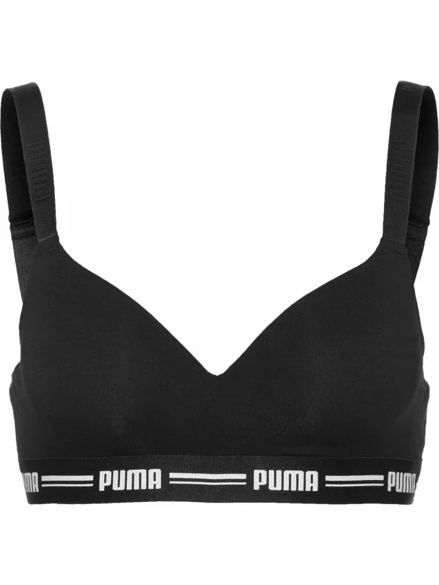 Puma Padded Top Beha - Zwart