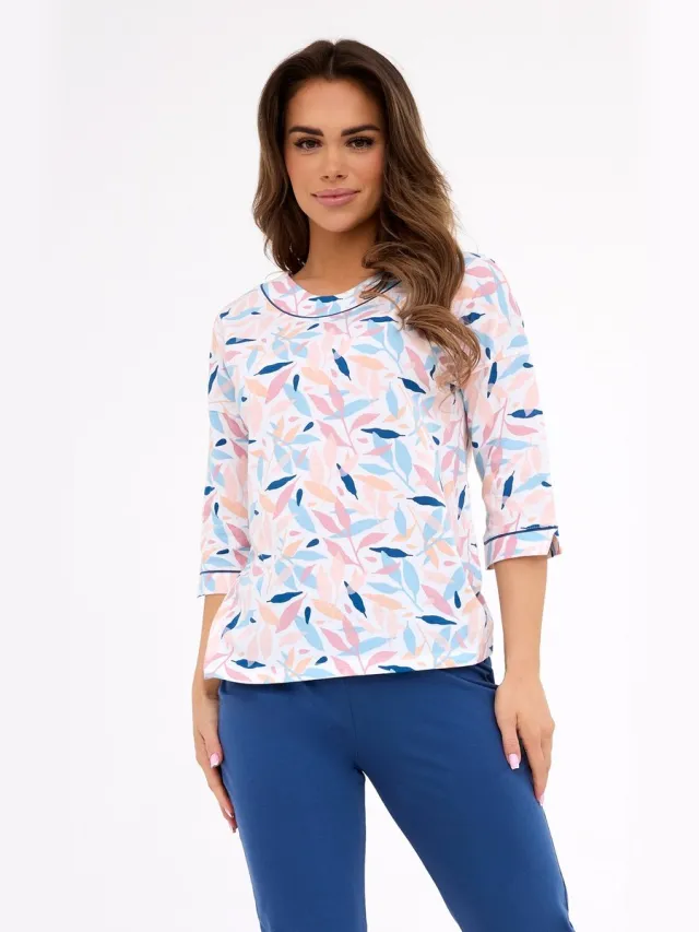 Cornette Katoenen Pyjama Dames Volwassenen Amelia 2 732/452 42 / Wit