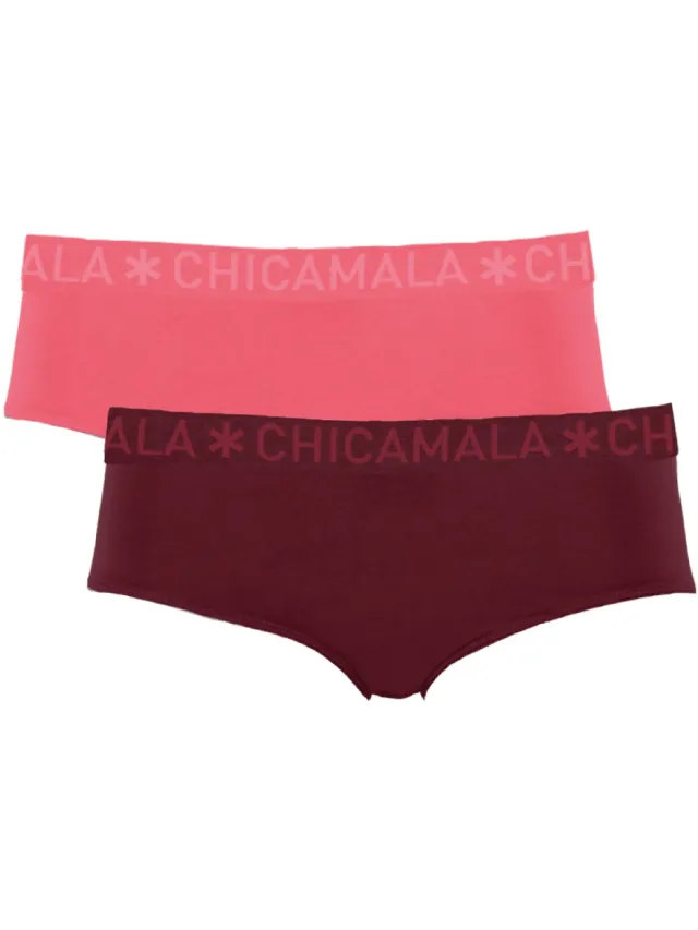 Muchachomalo Chicamala – Dames Briefs – 2 Pack - Normale Lengte – Onderbroeken Dames – Lingerie – Dames Ondergoed – Kleding - 95% Katoen – Dames kleding
