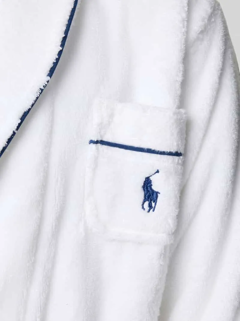 Polo Ralph Lauren Badjas met reverskraag offwhite, foto 2