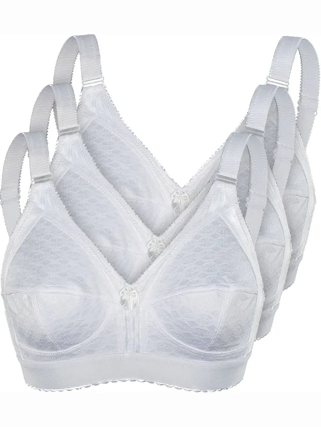 Sassa 3-pack Zachte bh Functional Bras Wit